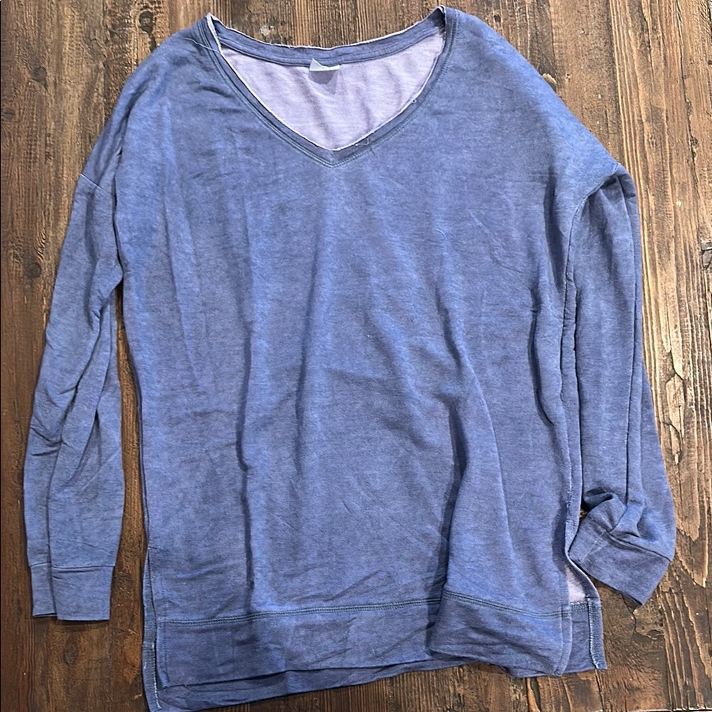 Prices Tresics Indigo V-Neck Long Sleeve Top